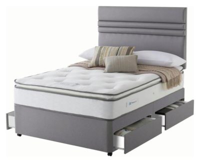 Sealy - 1400 Pocket Memory Pillowtop 4 Drawer - Double - Divan